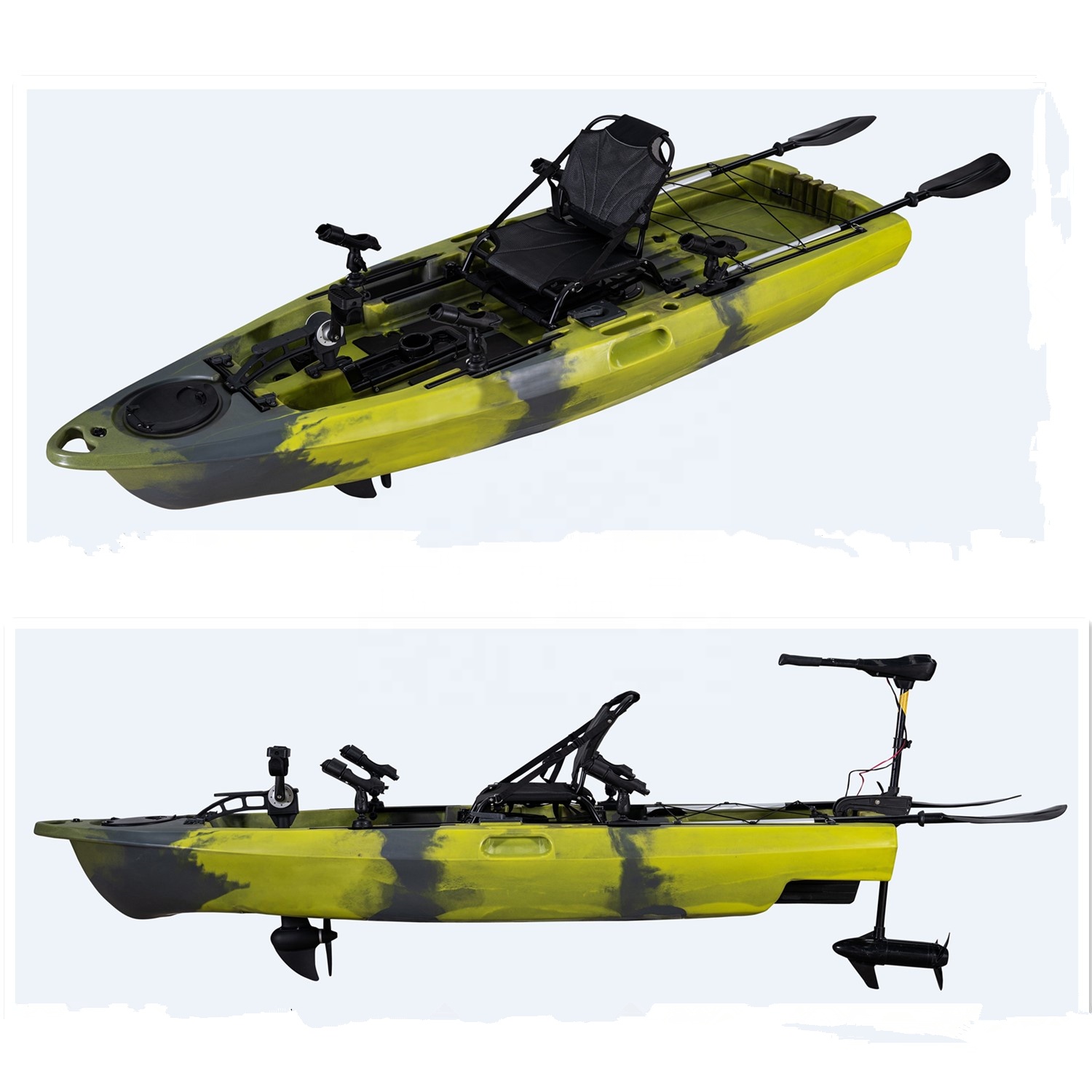 قارب كاياك للرياضات المائية بط - مراجعة Fishing Kayak Pedal Drive وسعره